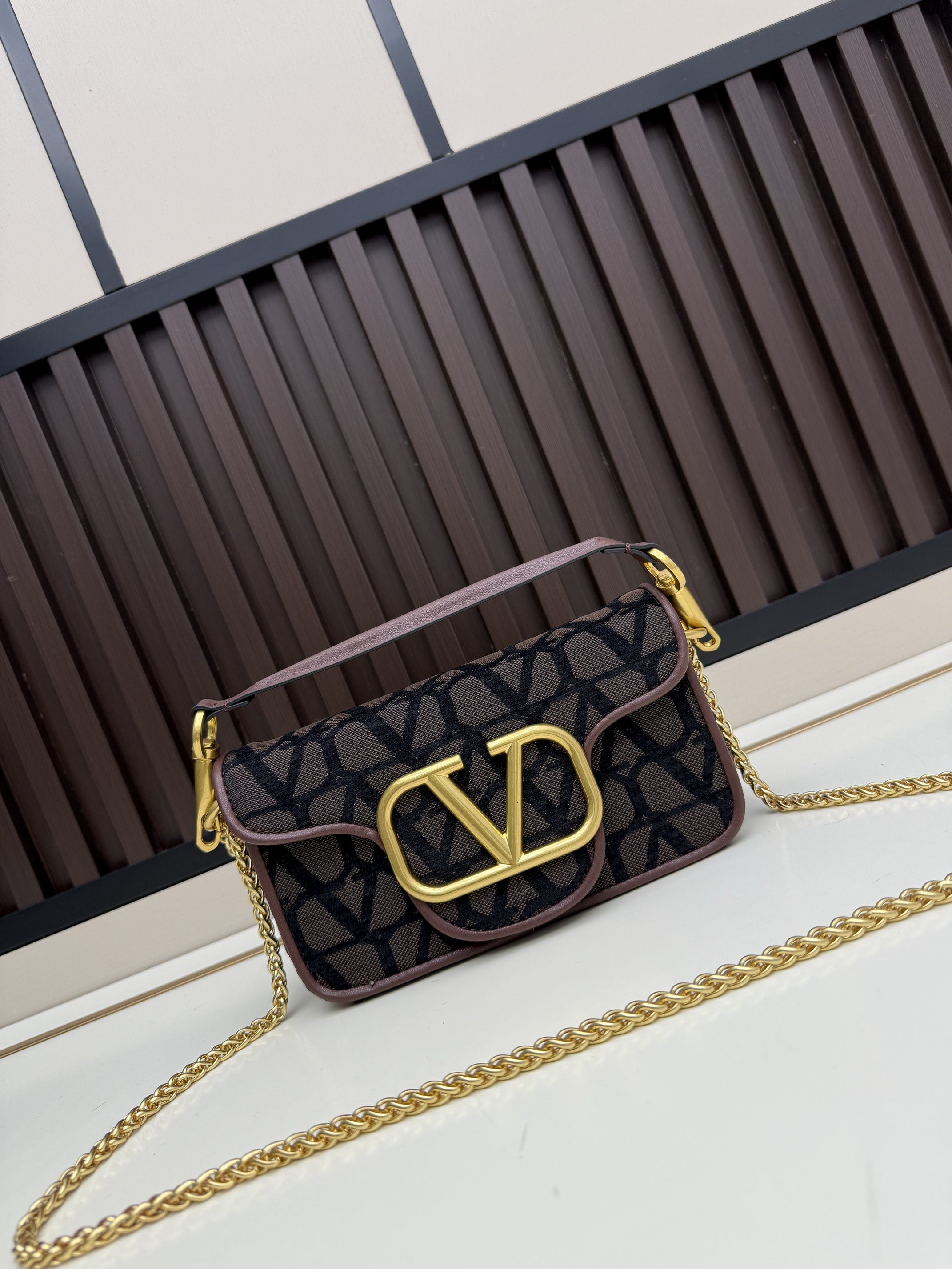 Monogram Mini Chain Crossbody Bag